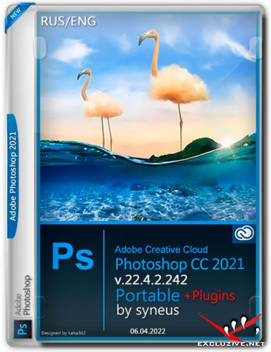 Adobe Photoshop 2021 v.22.4.2.242 Portable + Plugins by syneus (RUS/ENG/2022)